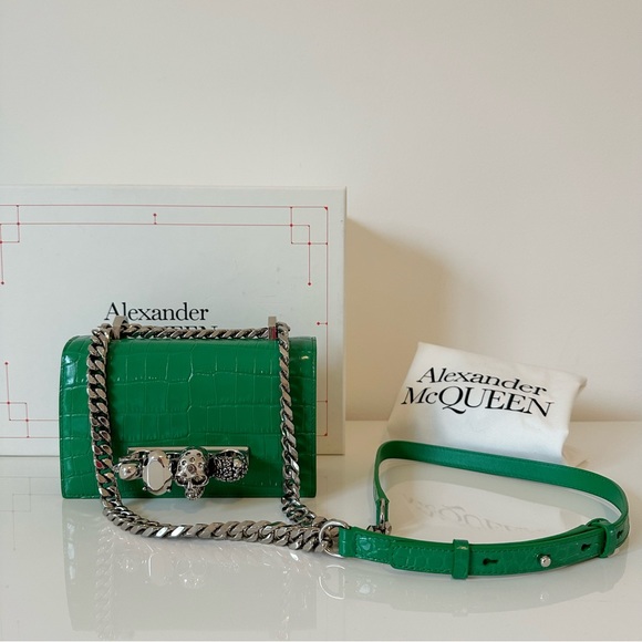 Alexander McQueen Jewelled Satchel Mini Shoulder Bag - Picture 5 of 15